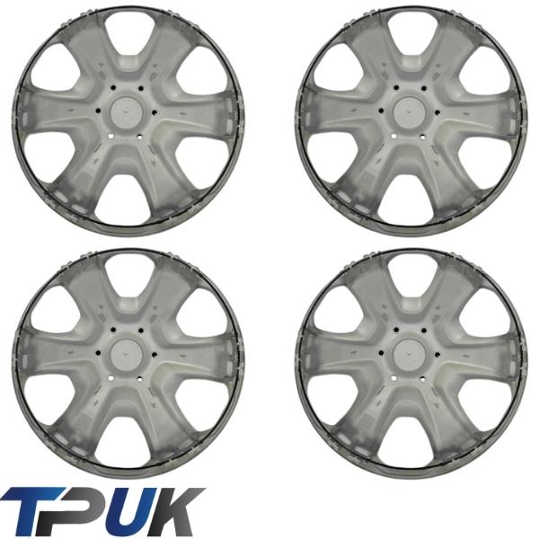 Ford Fiesta Mk7 Set Of 4 15" Inch Wheel Trim Hub Cap Cover 2008 On Clips Ring
