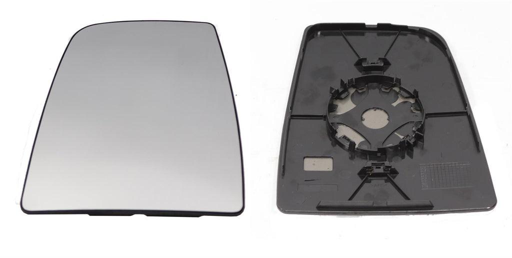 Ford Transit Mk8 2014 On Left Passengers Upper Wing Mirror Glass + Back Plate