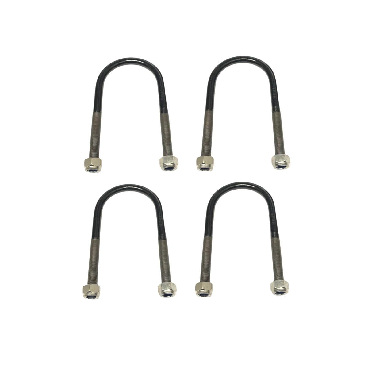 4 X Transit Leaf Spring U Bolt Mk7 Mk8  3 4 5 Leaf Spring 75Mm Set & Lock Nuts
