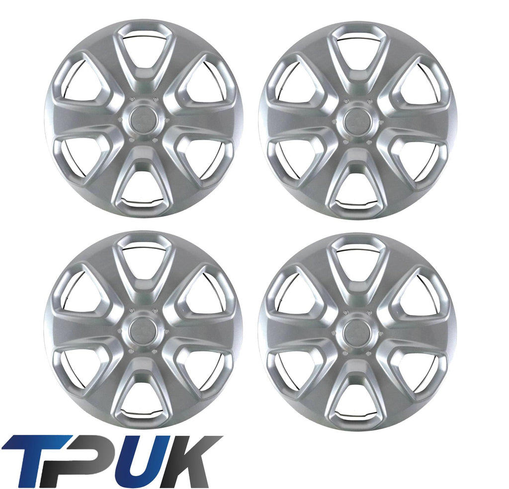 Ford Fiesta Mk7 Set Of 4 15" Inch Wheel Trim Hub Cap Cover 2008 On Clips Ring