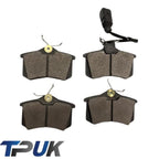 Rear Brake Pads Set Fits Vw Sharan 1.9 Tdi 2000 Onwards Dp11481