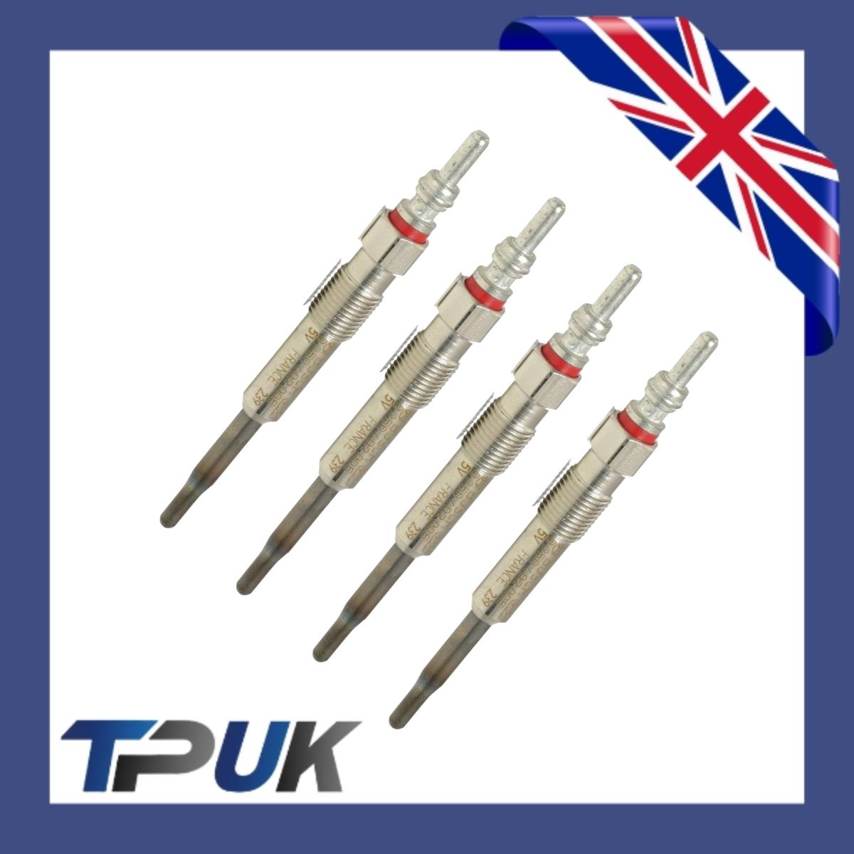 Glow Plug Set For Ford Transit Custom Mk8 2.0 Ecoblue Engines 2016 On Set Of 4