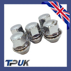 Wheel Nut Set Of 5 For Ford Scorpio 2.0 2.3 2.5 2.9 1994-1998 Solid Chrome