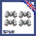Wheel Nut Set Of 20 For Ford Transit Connect 1.5 1.6 2013 On Solid Chrome