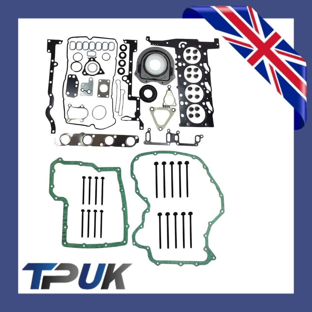 Land Rover Defender Full Engine Head Gasket Set Crank Seals Head Bolts 2.4 06 On