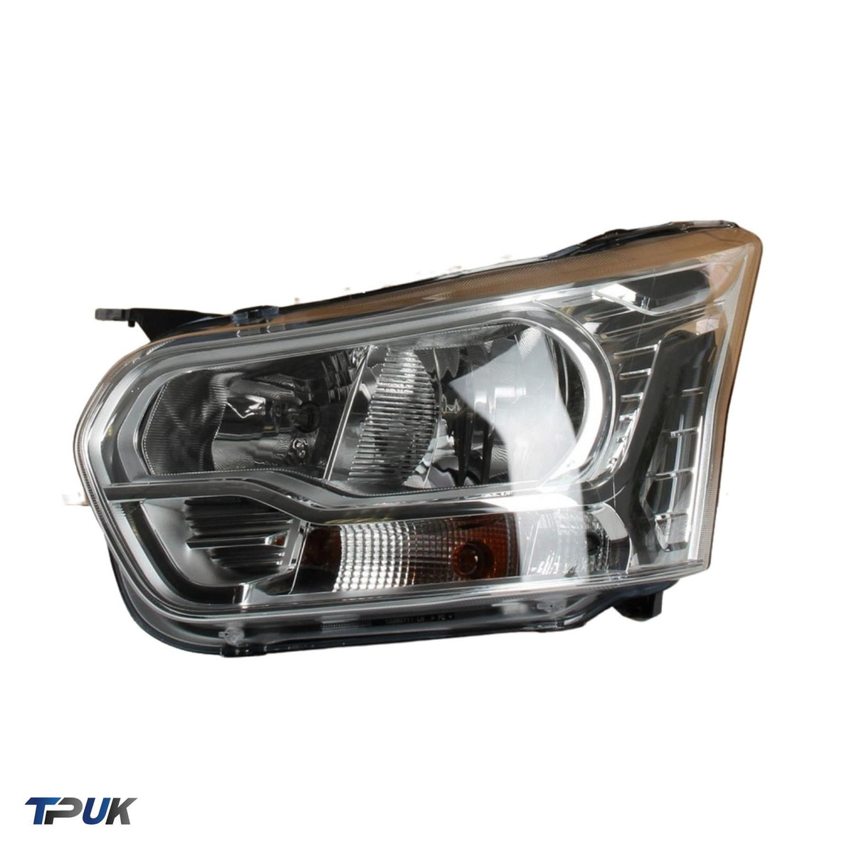 Front Right Headlight For Ford Transit 2.0 2.2 2013 On Lhd In Black