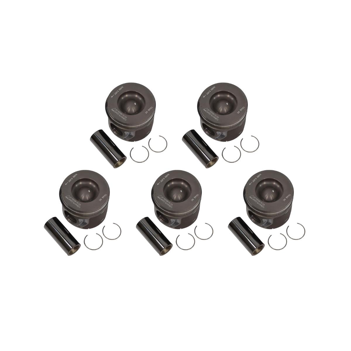 Set of 5 Pistons For Ranger 3.2 4.0 2011 On With Rings Pin 0.50 Oversize 72768