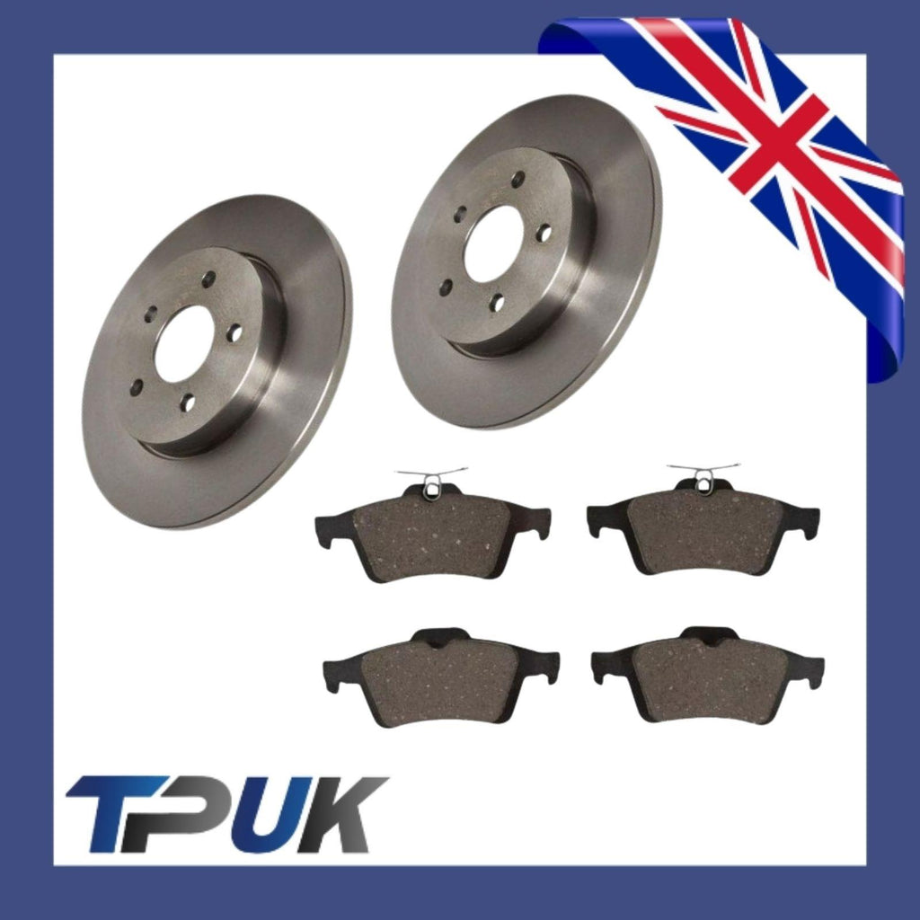 Rear Brake Discs Pair and Pads (2013-2018) 1.0, 1.5, 1.6 TDCi Solid 280mm 1829615 1809458