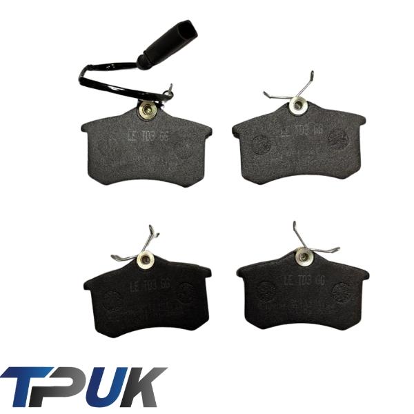 Rear Brake Pads Set Fits Vw Sharan 1.9 Tdi 2000 Onwards Dp11481