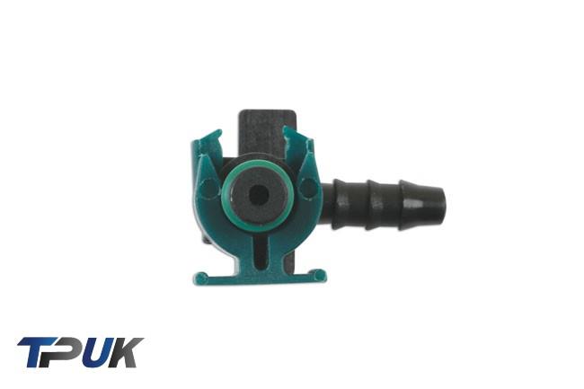 Laser Fuel Line 1 Way Leak Off Connector 5Pc For For Transit 4Mm Id Hose