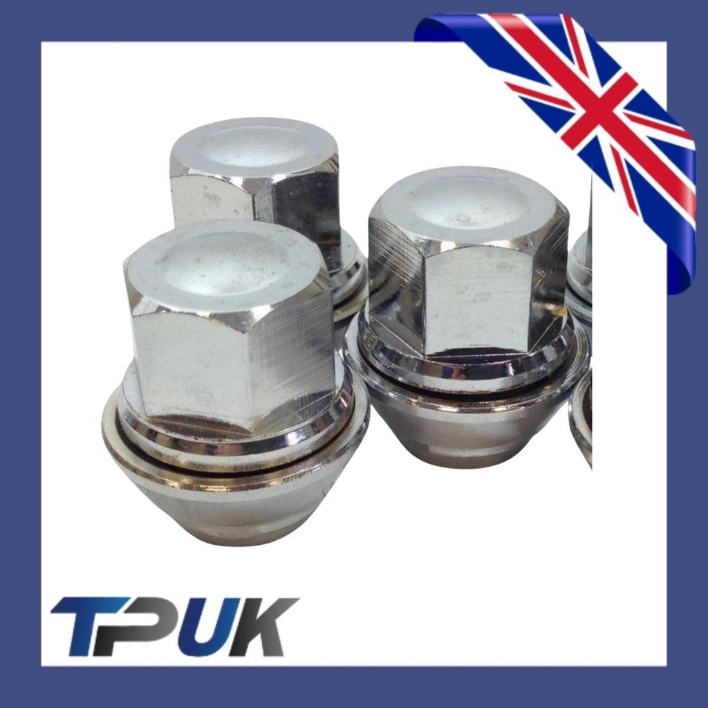 Wheel Nut Set Of 15 For Ford Transit Connect 1.5 1.6 2013 On Solid Chrome