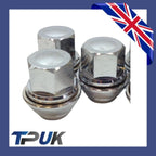 Wheel Nut Set Of 15 For Ford Transit Connect 1.5 1.6 2013 On Solid Chrome