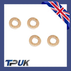 Focus Mondeo Peugeot 2.0 2.2 Hdi Fuel Injector Copper Washers Set Of 4
