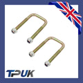 2 Leaf Spring U Bolts Ford Transit Mk4 Mk5 Mk6 1985-2000 Fits 1 To 3 Leaf Pair