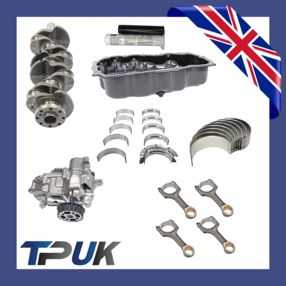 Crankshaft Bearings Sump Oil Pump And Conrods For Transit Custom 2.0 Fwd Ecoblue