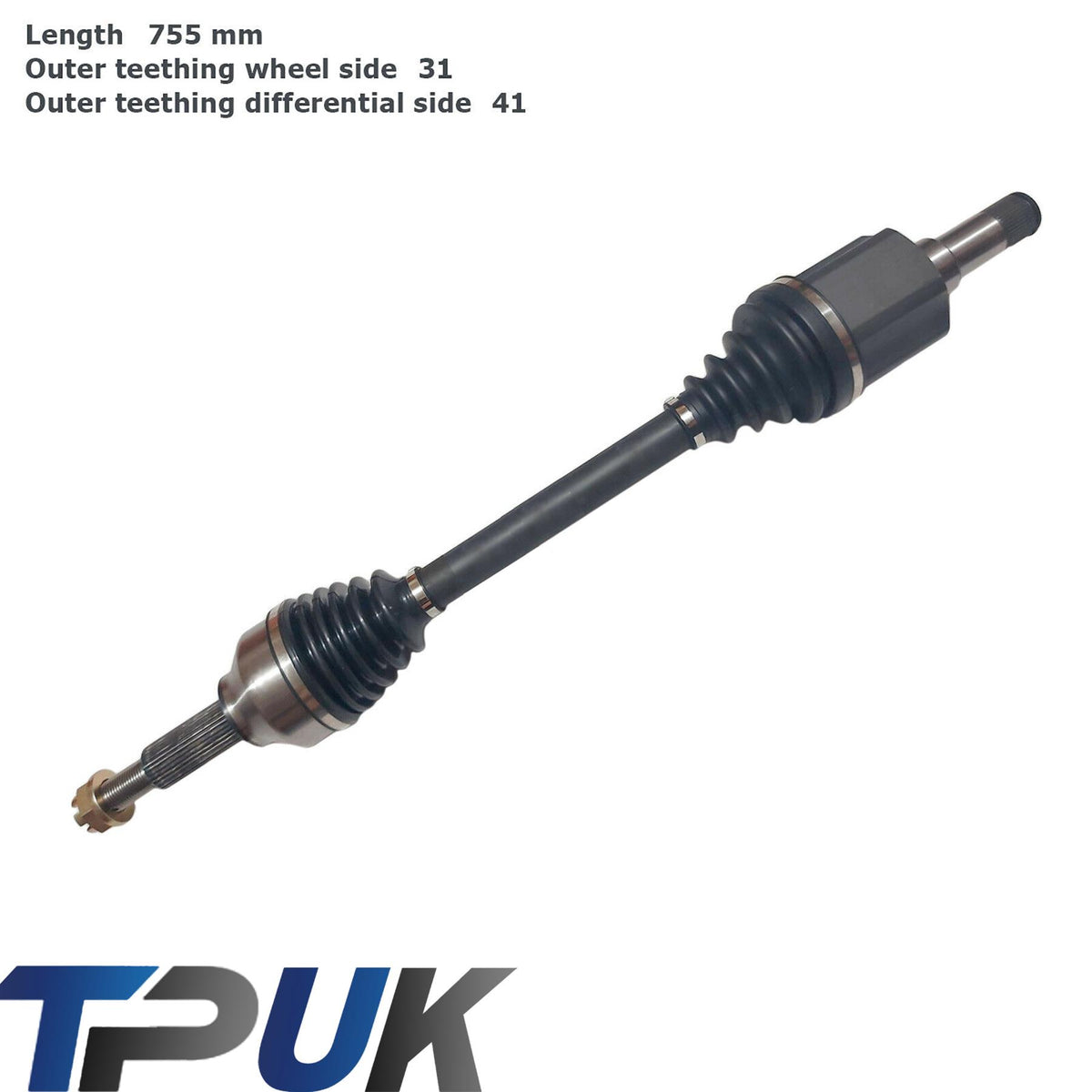 Driveshaft Axle Left Ford Transit Mk8 Custom 2.0 2.2 Up To 330 Series Near Side
