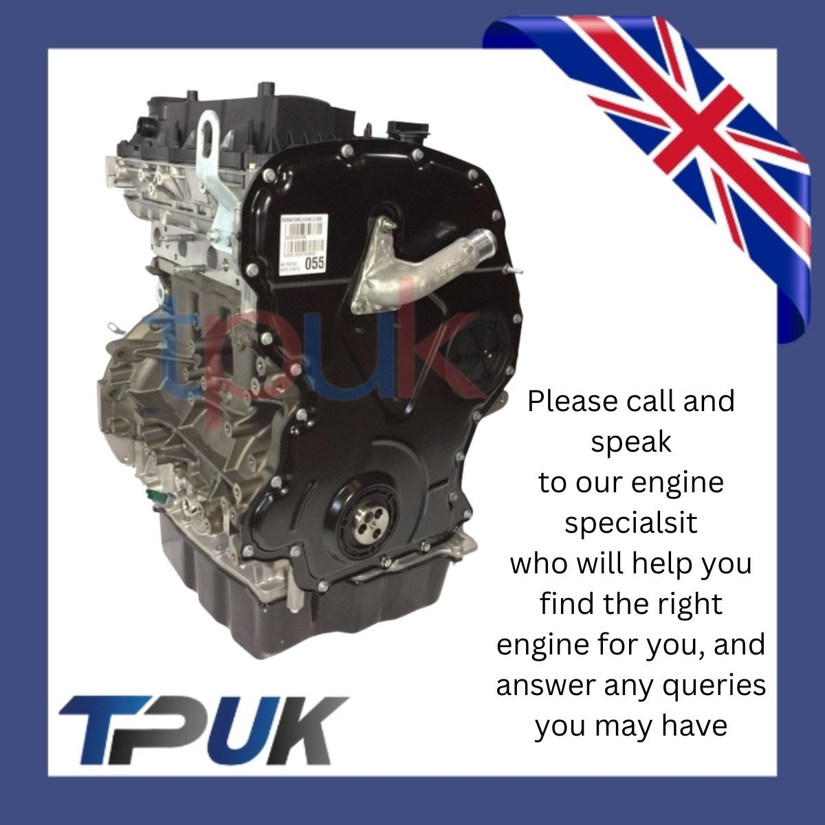 Brand New Engine For Ford Transit MK7 MK8 2.2 Rwd 2011 - 2016 Euro 5