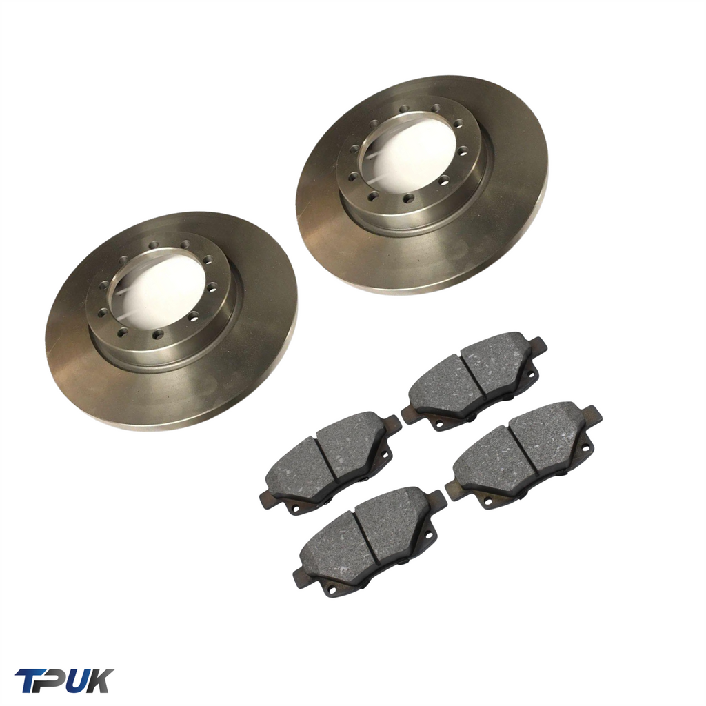 Rear Brake Discs Pads For Transit 2.3 Rwd Petrol Mk7 Tdci 2007 On 1488311