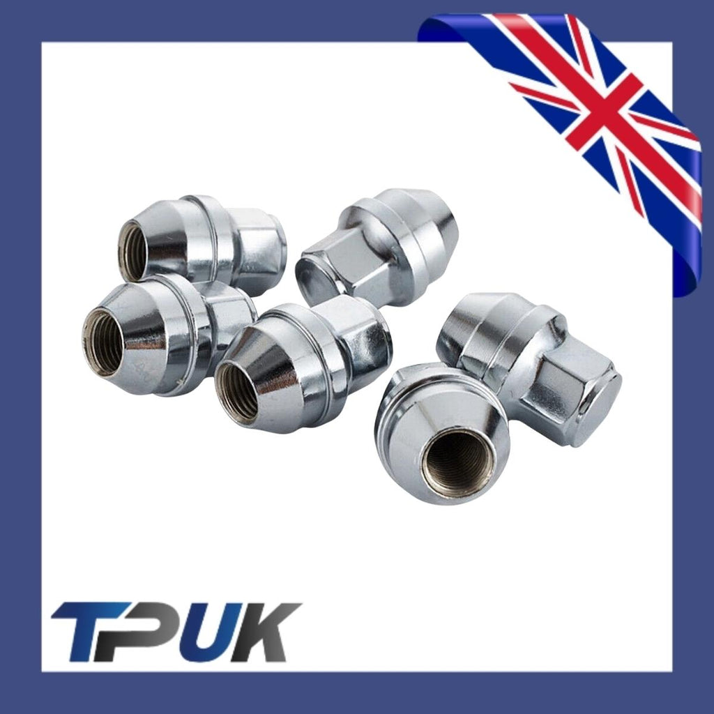 Ford Transit Mk8 Custom Set Of 10 Wheel Nuts Stainless Steel Cap 2012 On M14X1.5