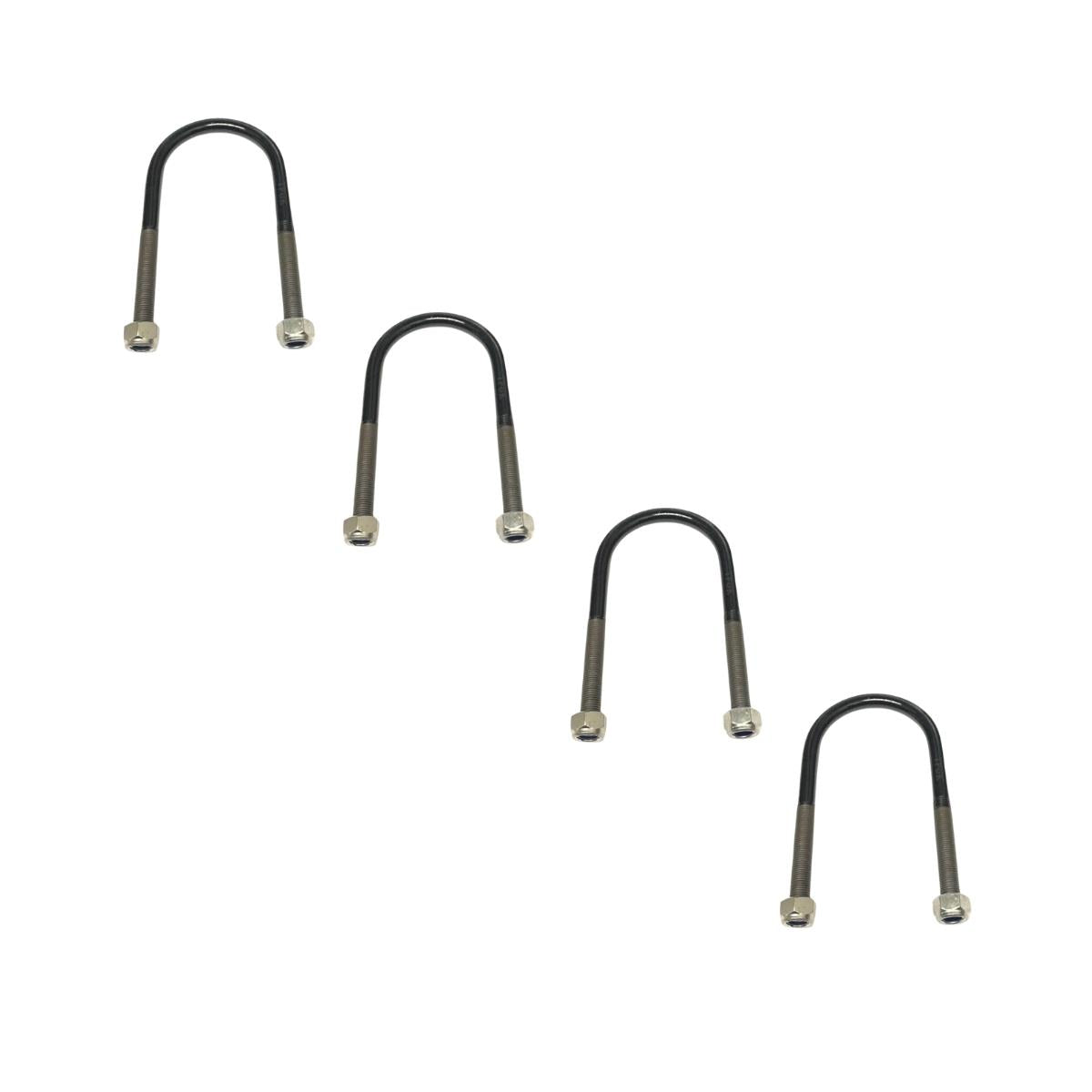 4 X Transit Leaf Spring U Bolt Mk7 Mk8  3 4 5 Leaf Spring 75Mm Set & Lock Nuts