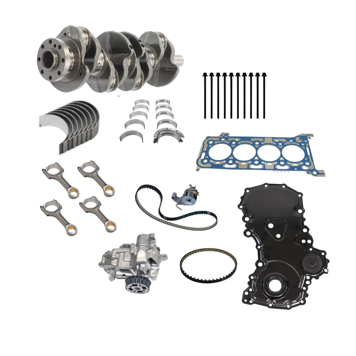 Transit Mk8 Custom 2.0 Fwd Rwd 2016 On Crankshaft Rebuild And Timing Belt Kit