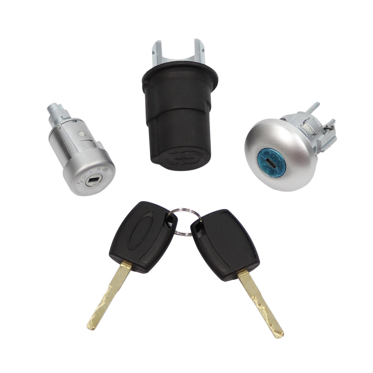 For Ford Transit Lock Set Mk8 Custom Door Bonnet Ignition Barrel 2 Keys