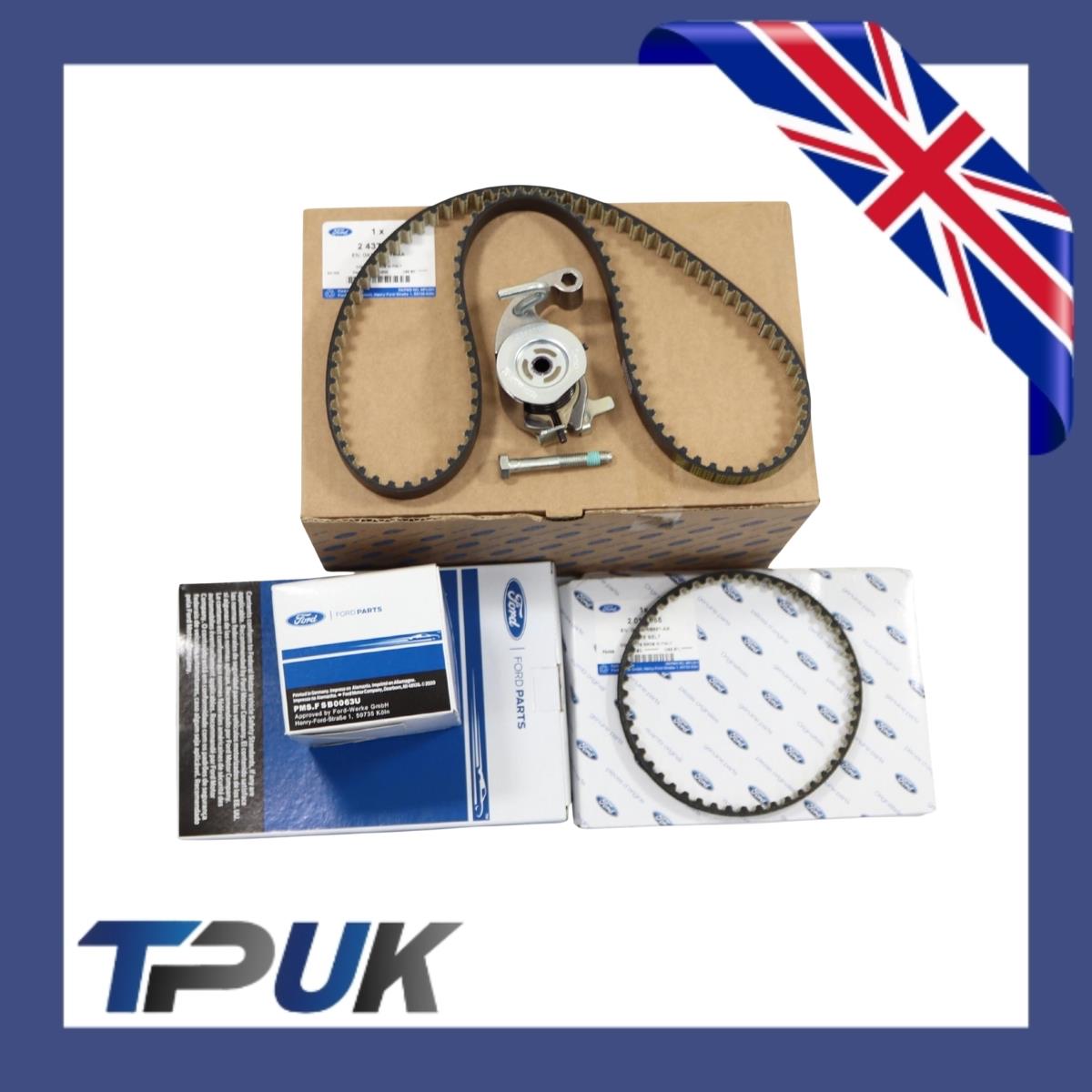 Timing cam Belt & Oil Pump Belt Kit with Gasket Cover for Ford Transit Mk8 & Custom 2.0 EcoBlue