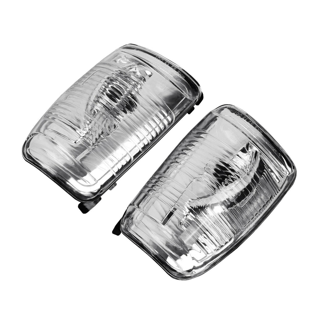 Pair of Clear Wing Mirror Indicator Lenses for Ford Transit Mk8 (2014-Onwards) - Left & Right Side Replacement Light Covers
