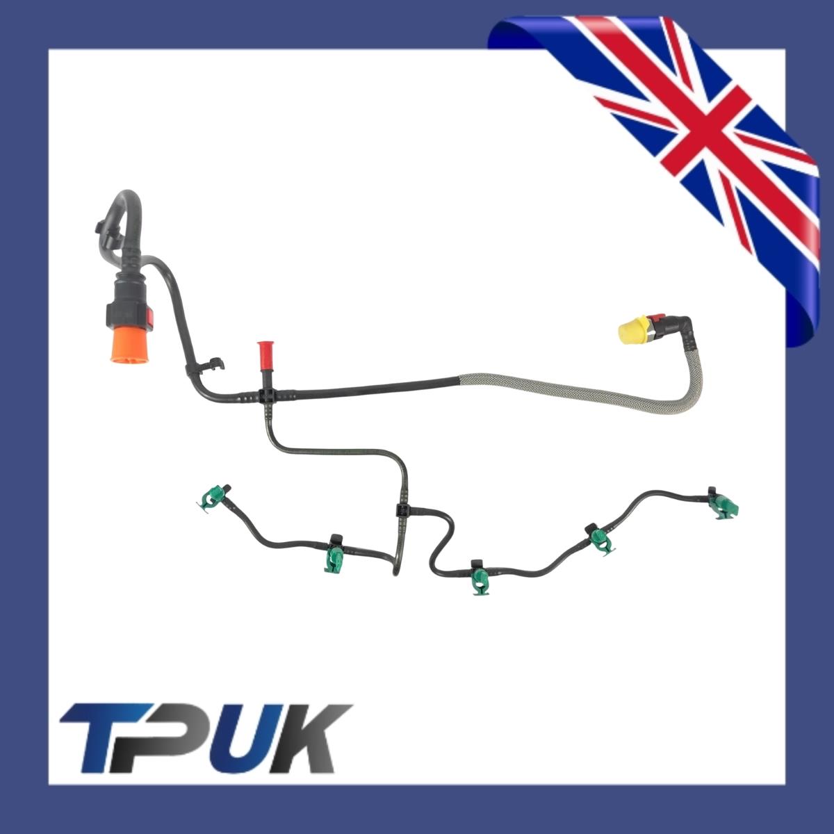 Fuel Injector Return Pipe Leak Off And Clips For Ford Transit Mk7 3.2 Tdci