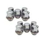 Wheel Nut Set Of 10 For Ford Mondeo 1.6 1.8 2.0 2.2 2.5 3.2 1996 On Solid Chrome