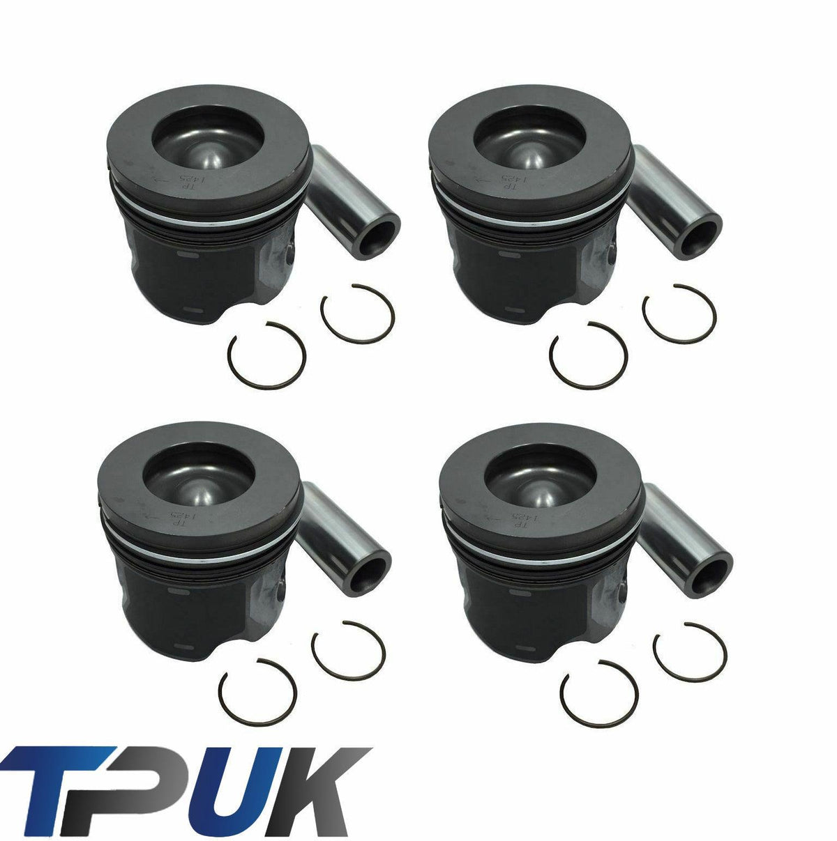 Ford Transit Piston .50 Oversize 2.4 Mk7 Rwd 2006 On Rings & Pin Per 4 Pistons