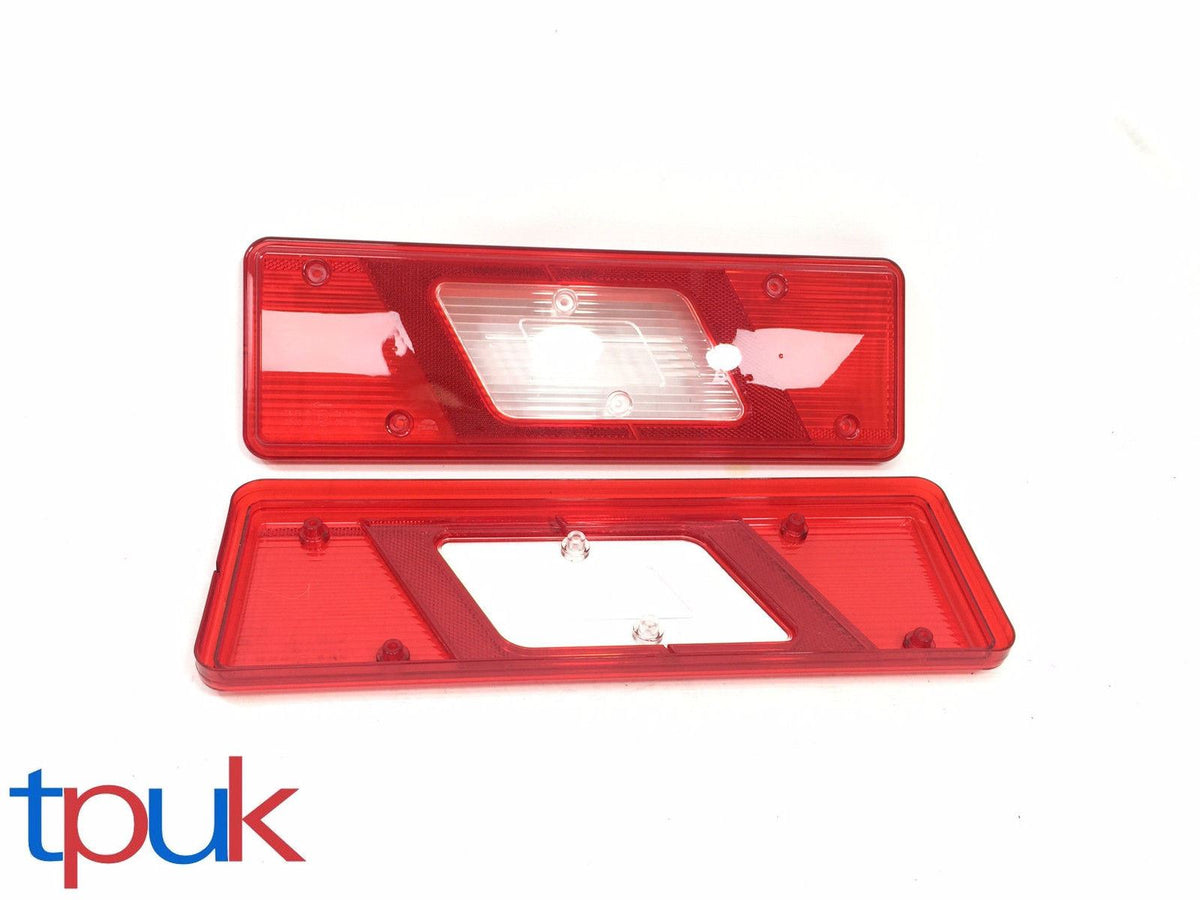 Pair Ford Transit Mk8 2014 Tipper Chassis Rear Tail Light Lamp Lenses Left Right