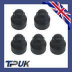 Brand New Transit Mk8 Custom 2014 On Black Wheel Nut Covers Set Of 5