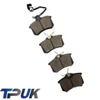 Rear Brake Pads Set Fits Vw Sharan 1.9 Tdi 2000 Onwards Dp11481