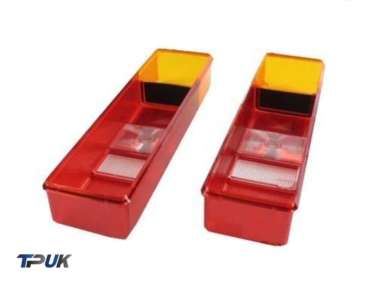 Transit Flatbed Luton Rear Lamp Light Lens Pair (2) Brand New