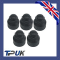 Brand New Transit Mk8 Custom 2014 On Black Wheel Nut Covers Set Of 5