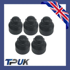 Brand New Transit Mk8 Custom 2014 On Black Wheel Nut Covers Set Of 5