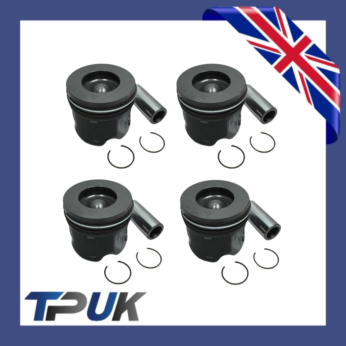 Ford Transit Mk7 2011 On Pistons 2.2 Fwd Tdci Brand New 0.50 Oversized Rings Pin