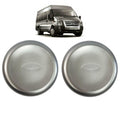 A Pair Of Front Wheel Centre Cap Trims Ford Transit Mk6 Mk7 Mk8 Rear Twin Wheel