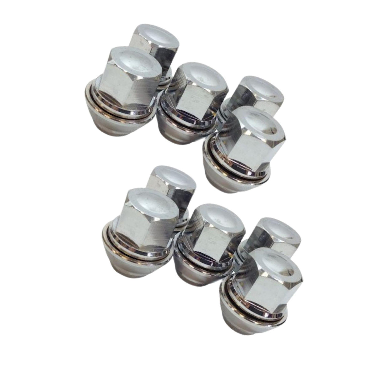 Wheel Nut Set Of 10 For Ford Mondeo 1.6 1.8 2.0 2.2 2.5 3.2 1996 On Solid Chrome