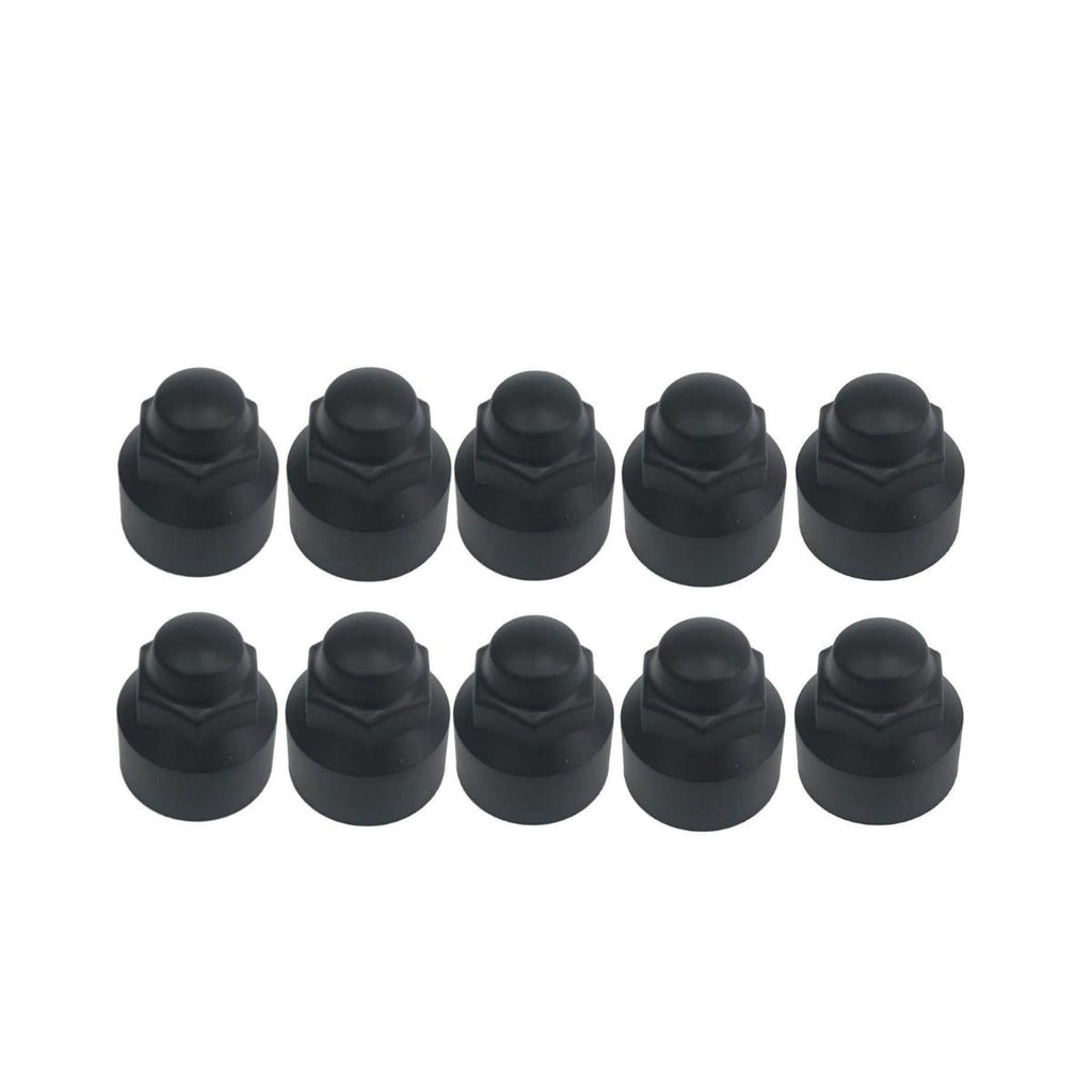 Brand New Transit Mk8 Custom 2014 On Black Wheel Nut Covers Set Of 10