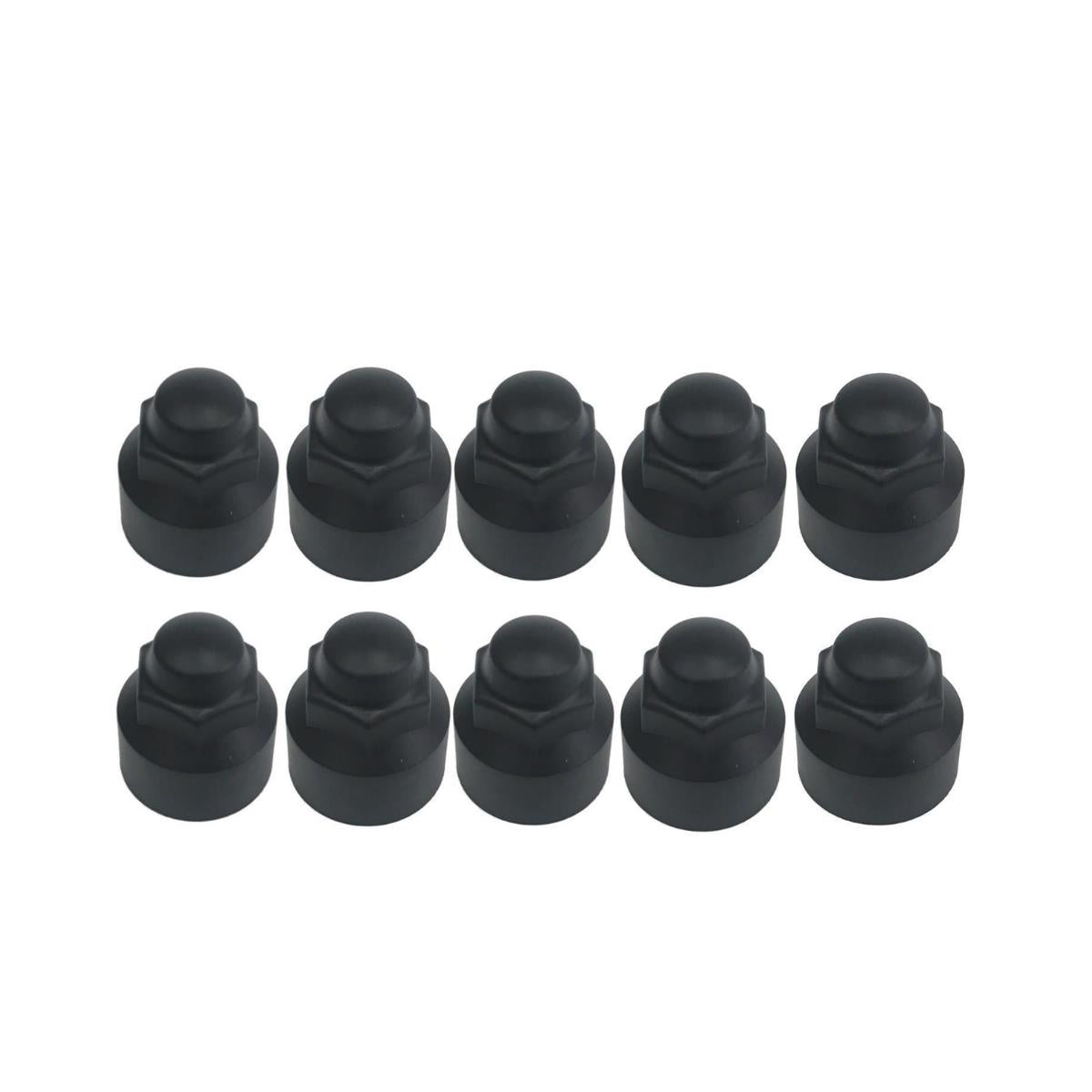Brand New Transit Mk8 Custom 2014 On Black Wheel Nut Covers Set Of 10