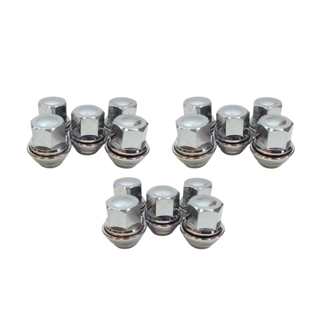 Wheel Nut Set Of 15 For Ford Transit Connect 1.5 1.6 2013 On Solid Chrome