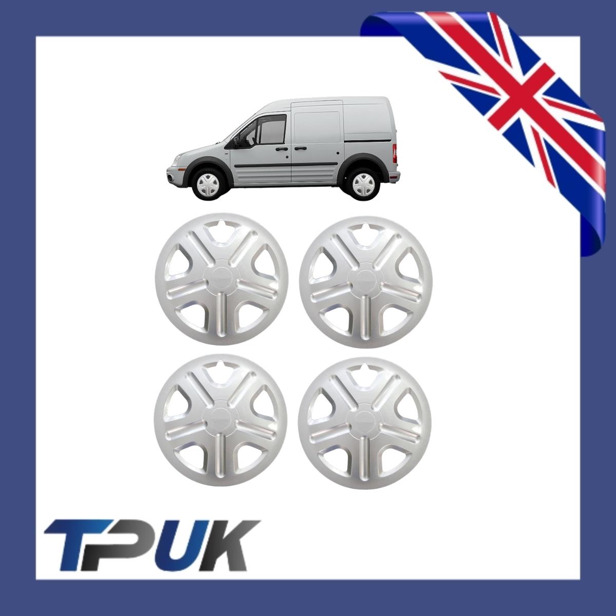 4 X 15" Ford Transit Connect Wheel Trim Cover Hub Cap 2002 To 2009