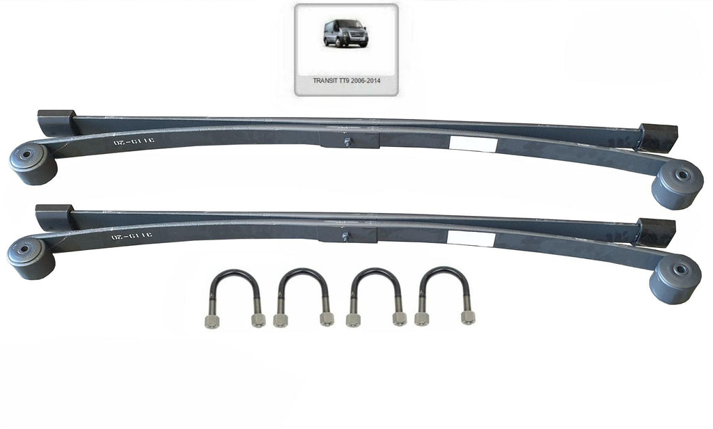 For Ford Transit 1 + 1 Leaf Spring 2.2 Fwd Mk7 Pair 60Mm Bushes With U Bolts