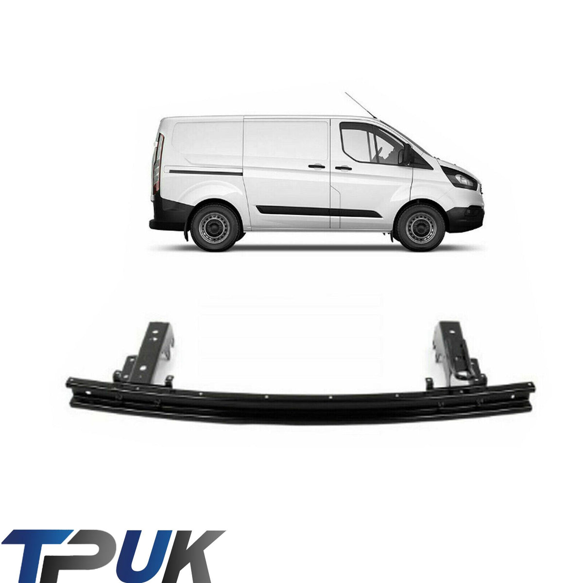 Rear Crash Reinforcement Bar Bumper Mount For Ford Transit Custom 2012> 2367075
