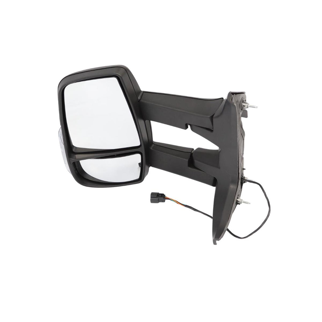 Ford Transit Mk8 Left Side Long Arm Door Mirror + Light Clear 2014 On Passenger