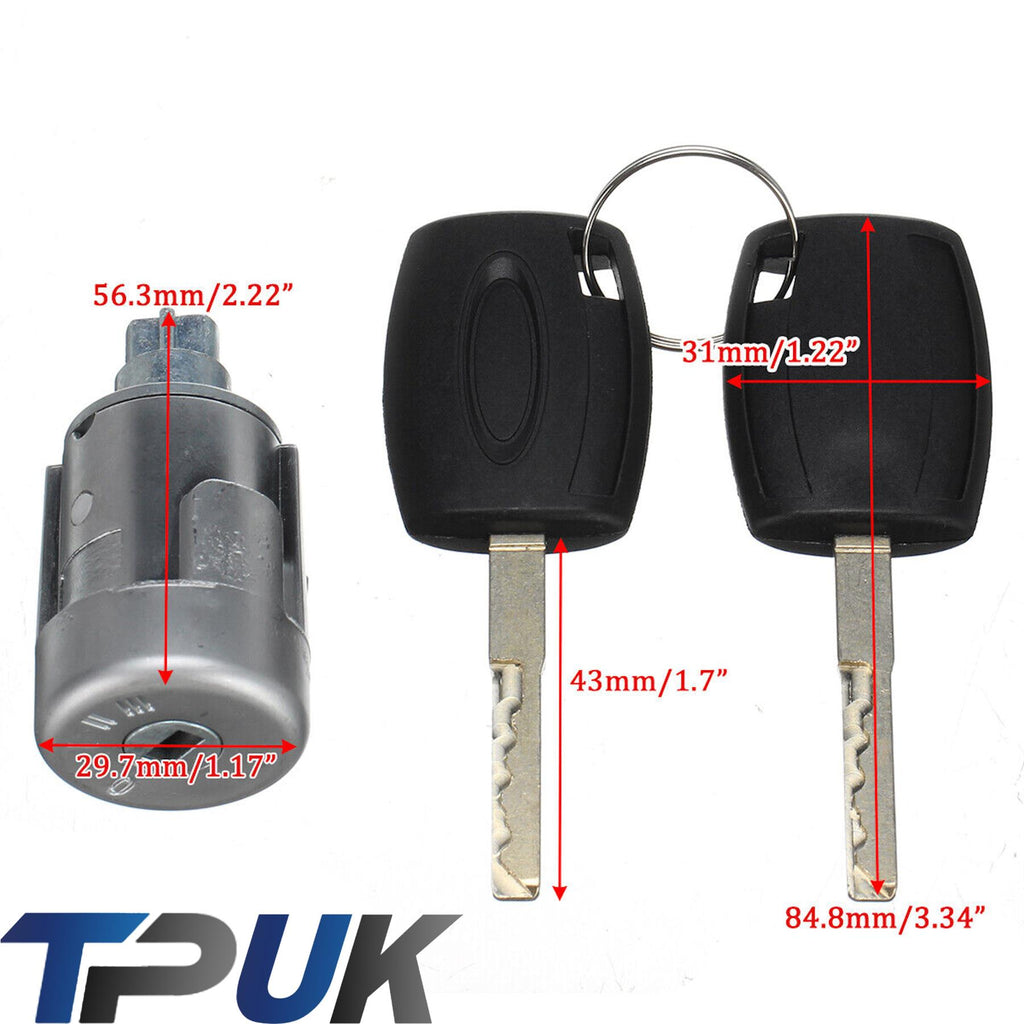 Ignition Barrel Lock And 2 Keys For Ford Transit Mk8 Custom 2012 Onwards 1926227