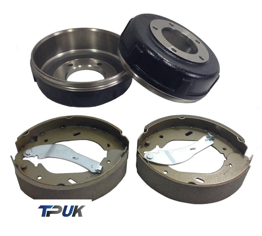 FORD TRANSIT 2.4 RWD MK6 REAR BRAKE SHOE & DRUM SET 2000 - 2006 5 STUD