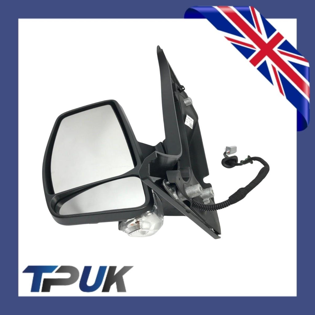 Ford Transit Custom Left Complete Door Mirror Electric + Cable + Indicator Light